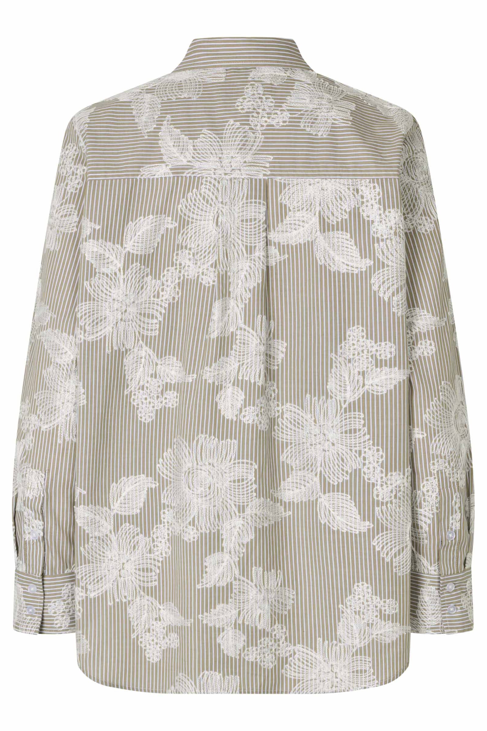 Masai Ilyra Embroidered Shirt - Fennel Seed