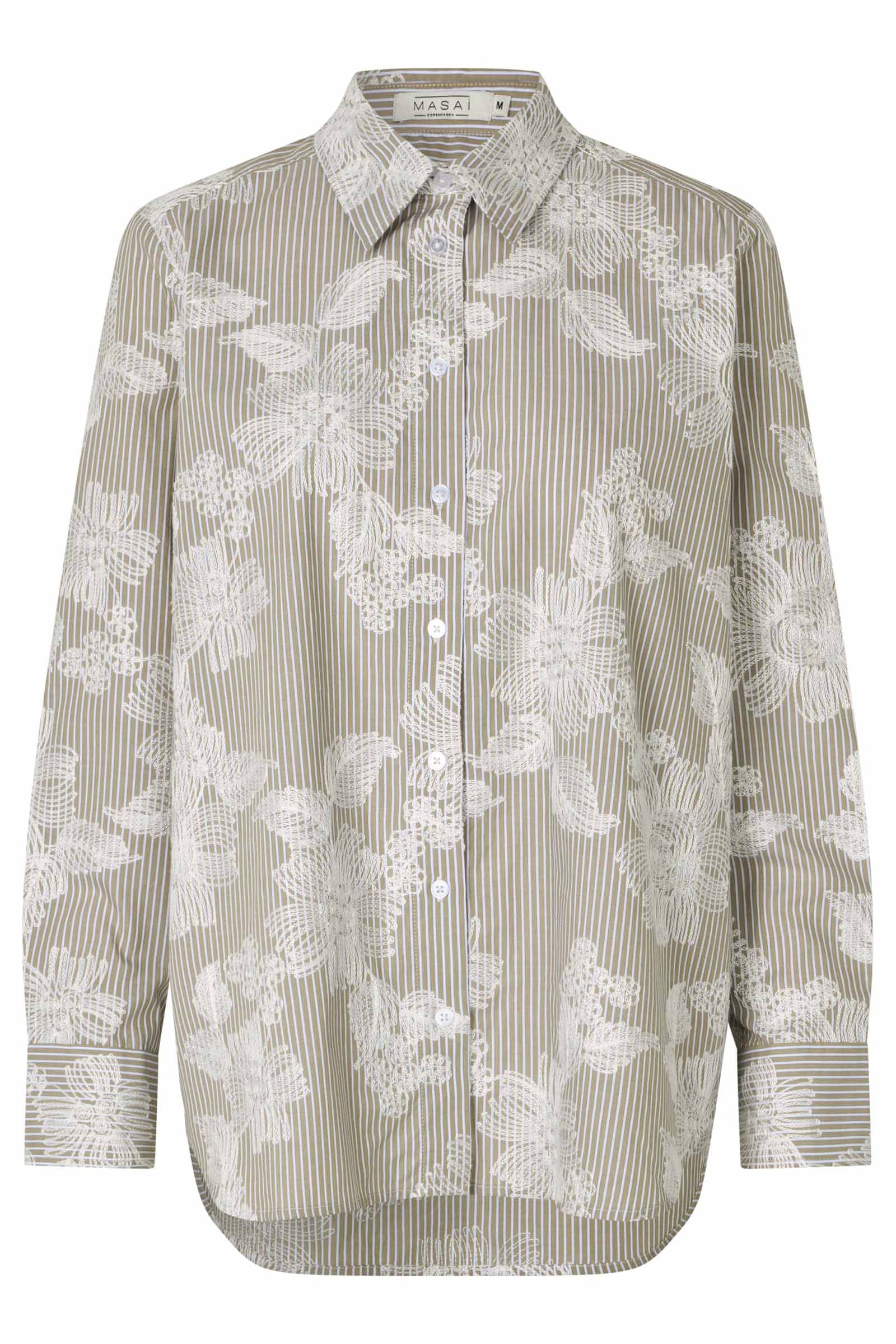 Masai Ilyra Embroidered Shirt - Fennel Seed