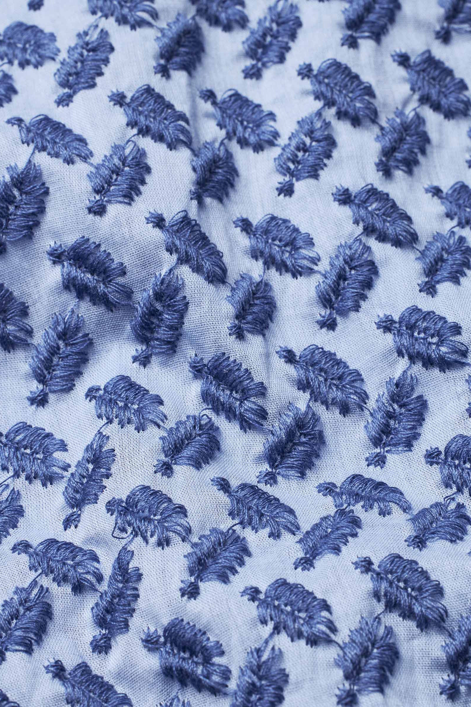 Masai Inegoa Embroidered Shirt - Placid Blue