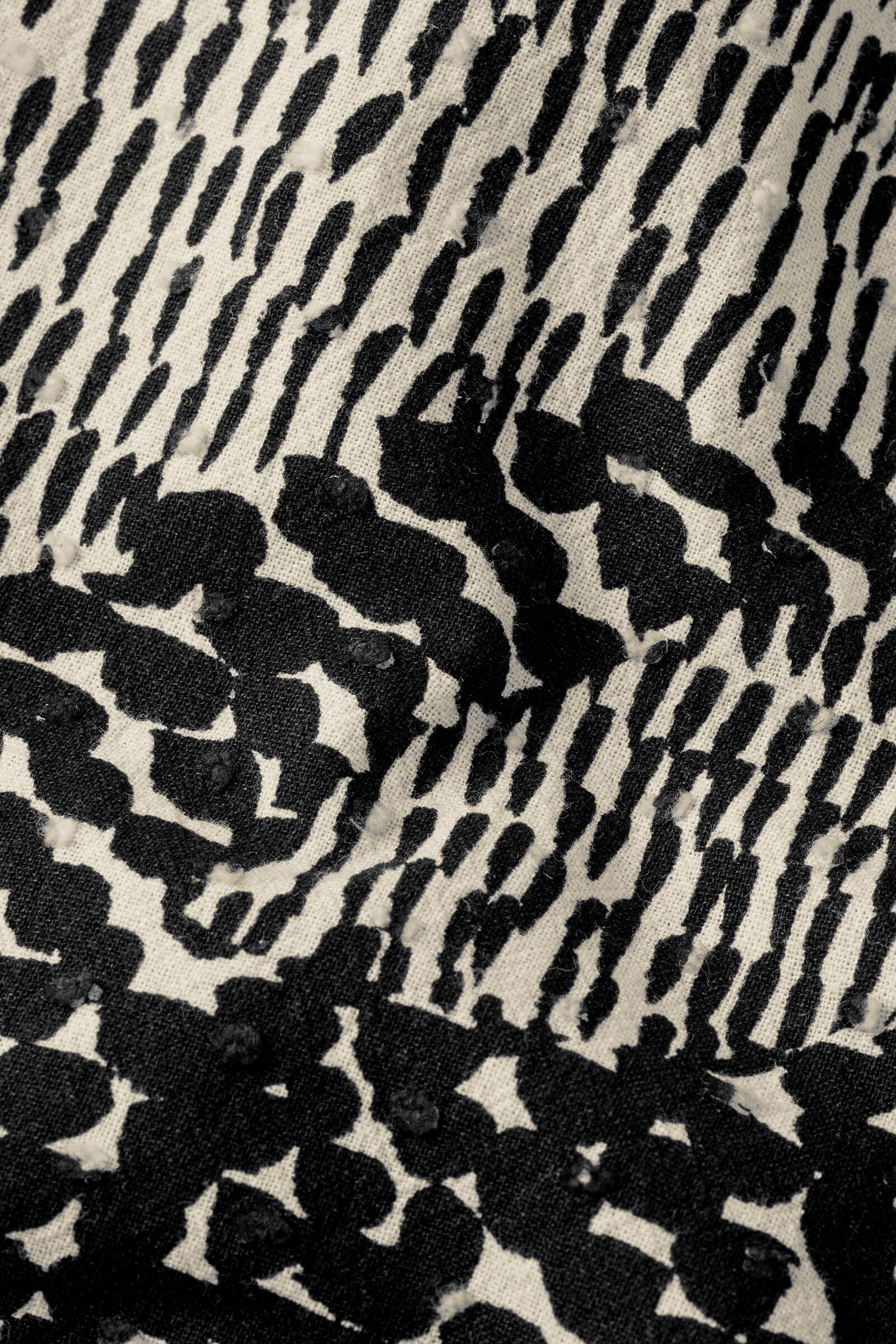 Masai Ingebeth Printed Cotton Shirt - Black