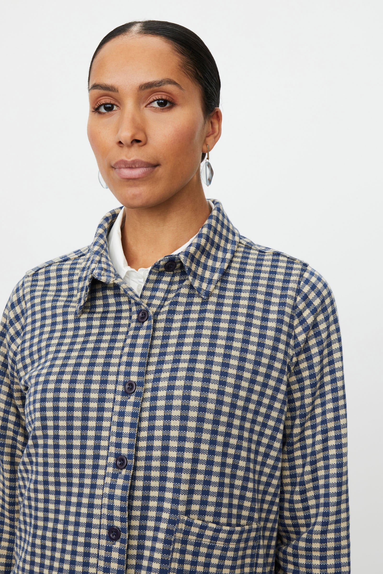 Masai Ivendra Check Shacket - Incense