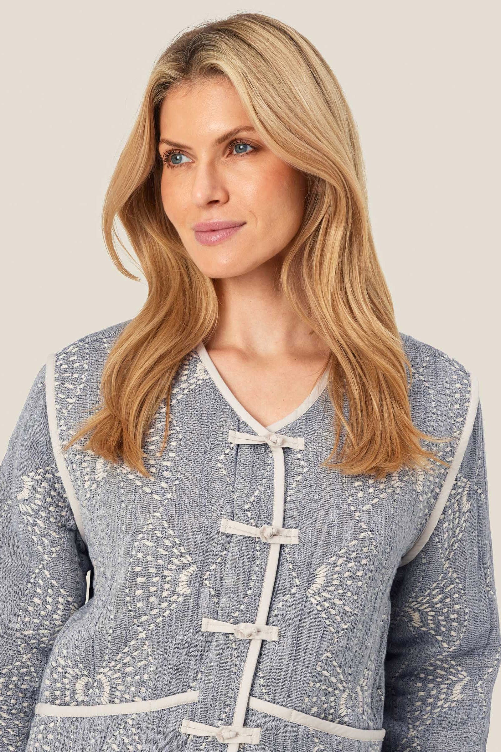 Masai Jeine Cotton Jacket - Sargasso Melange