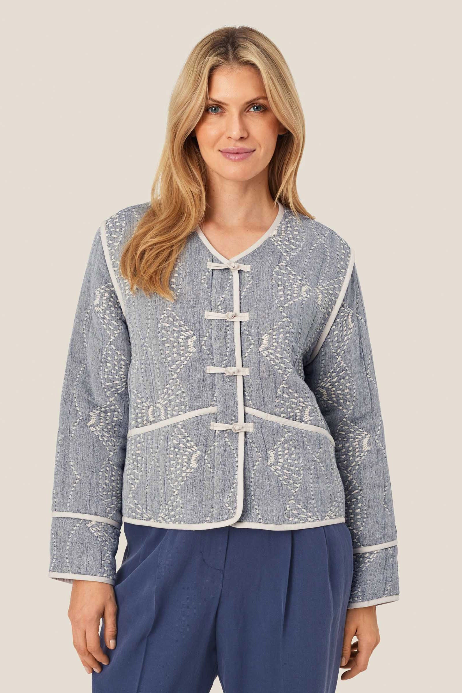 Masai Jeine Cotton Jacket - Sargasso Melange