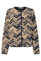 Masai Juanta Quilted Jersey Jacket - Travertine