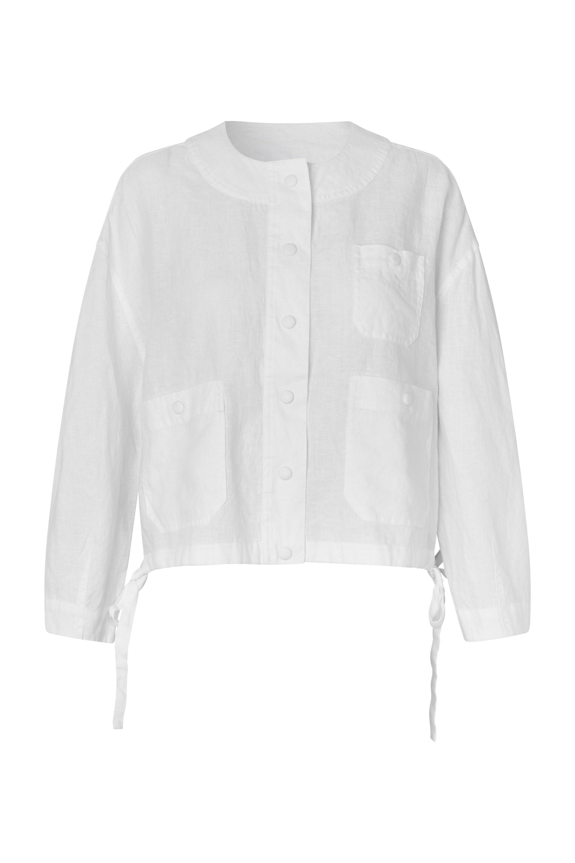 Masai Jynthera Loose Linen Jacket - White