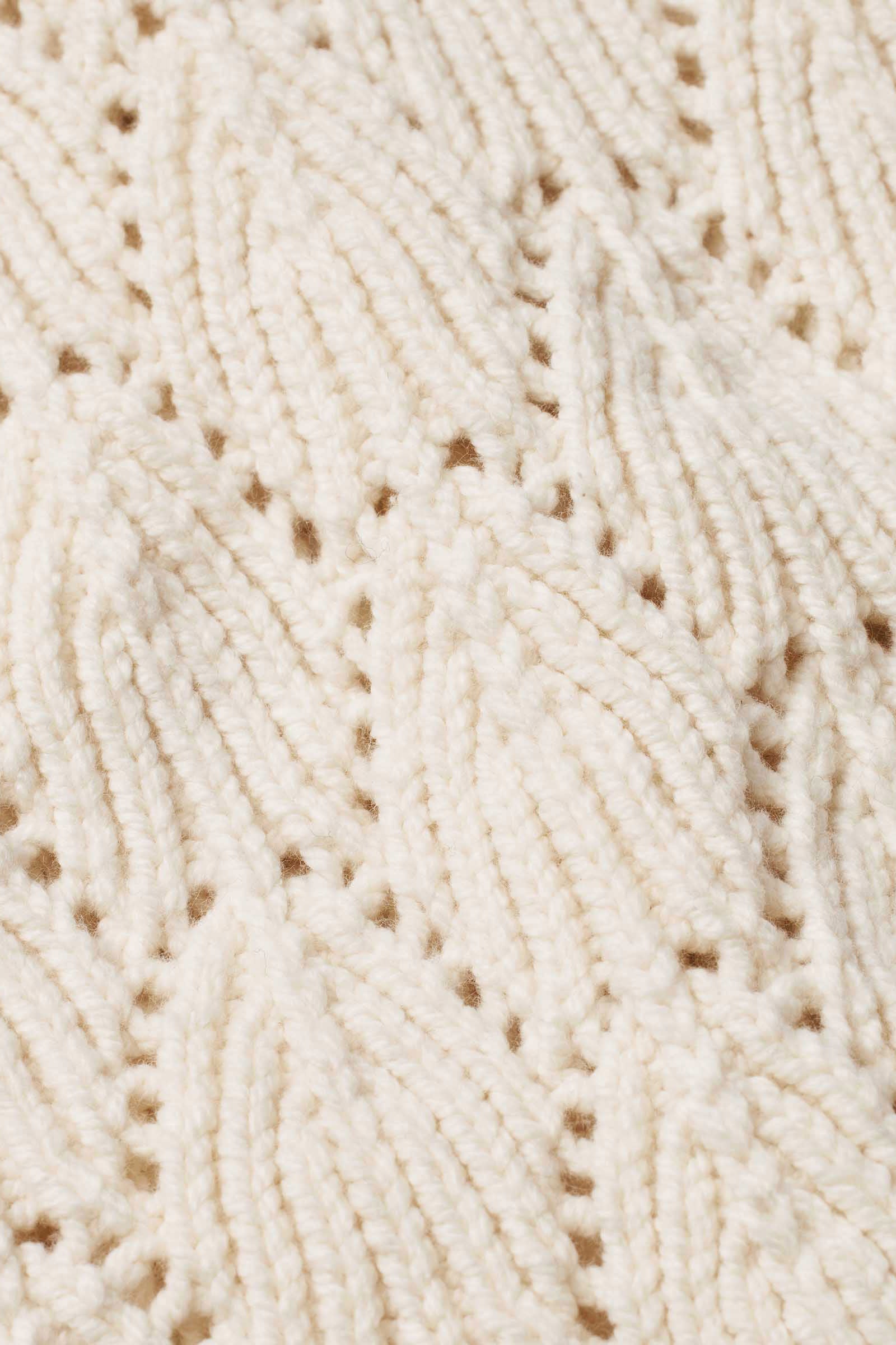 Masai Lexina Openwork Knit Cardigan - Whitecap