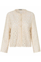 Masai Littalis Regular Crocheted Cardigan - Fog