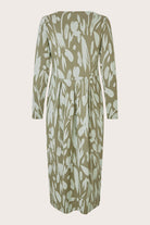 Masai Nilana Printed Jersey Midi Dress - Frosty Green