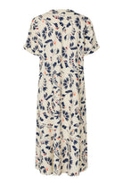 Masai Nirevia Floral Linen Blend Midi Dress - Medieval Blue
