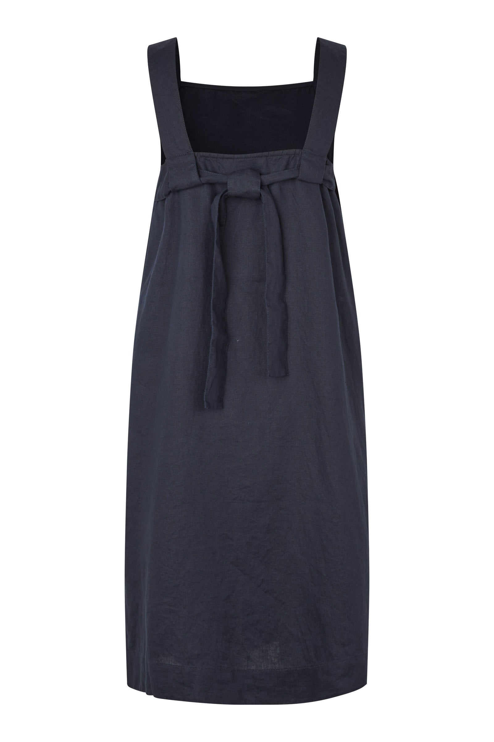 Masai Noriane Linen Sleeveless Dress - Navy