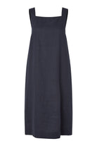 Masai Noriane Linen Sleeveless Dress - Navy