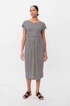 Masai Olnia Striped Linen-blend Jersey Dress - Medieval Blue