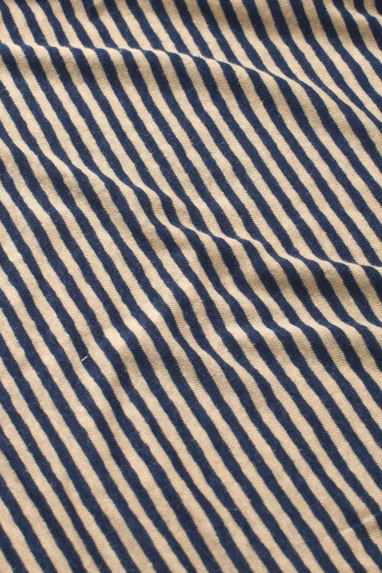 Masai Olnia Striped Linen-blend Jersey Dress - Medieval Blue