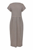 Masai Olnia Striped Linen-blend Jersey Dress - Medieval Blue