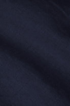 Masai Pallas Elasticated Waist Cropped Linen Trousers - Navy