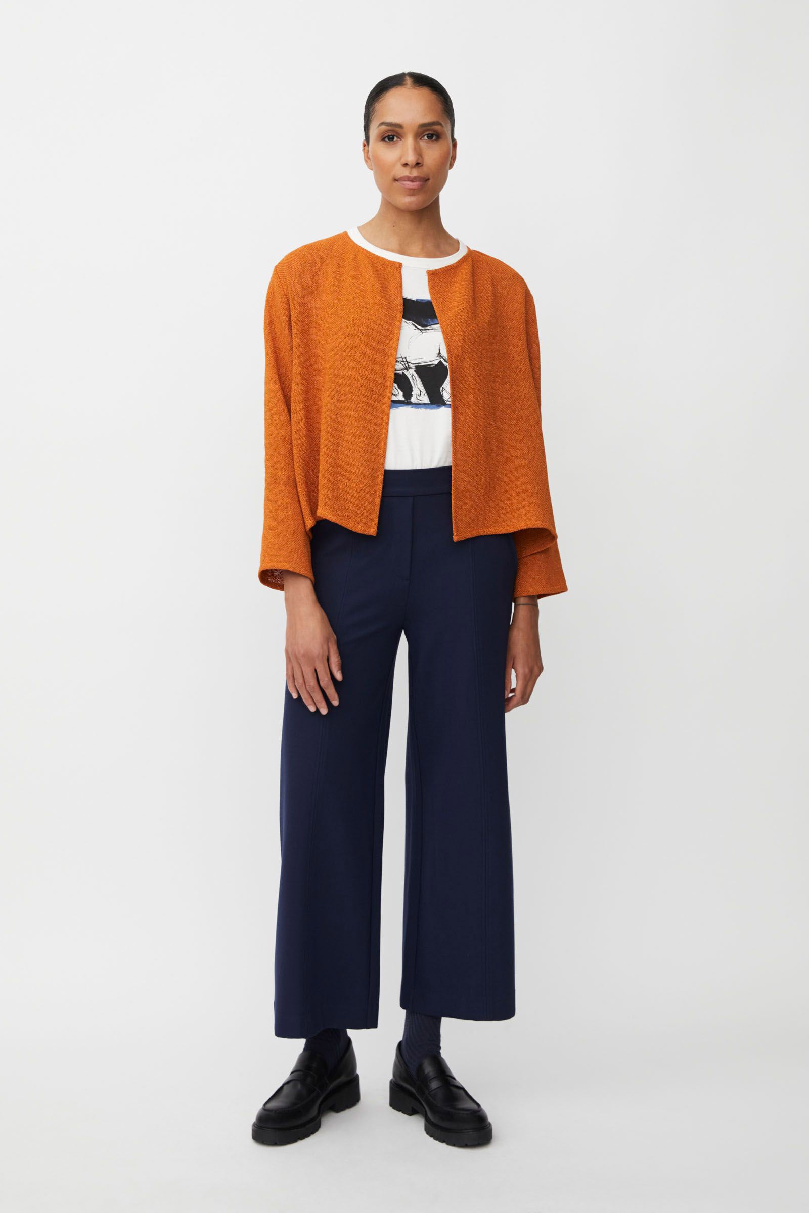 Masai Paxora Jersey Trousers - Navy Blazer