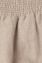 Masai Penna Linen Elastic Waist Cropped Trousers - Natural