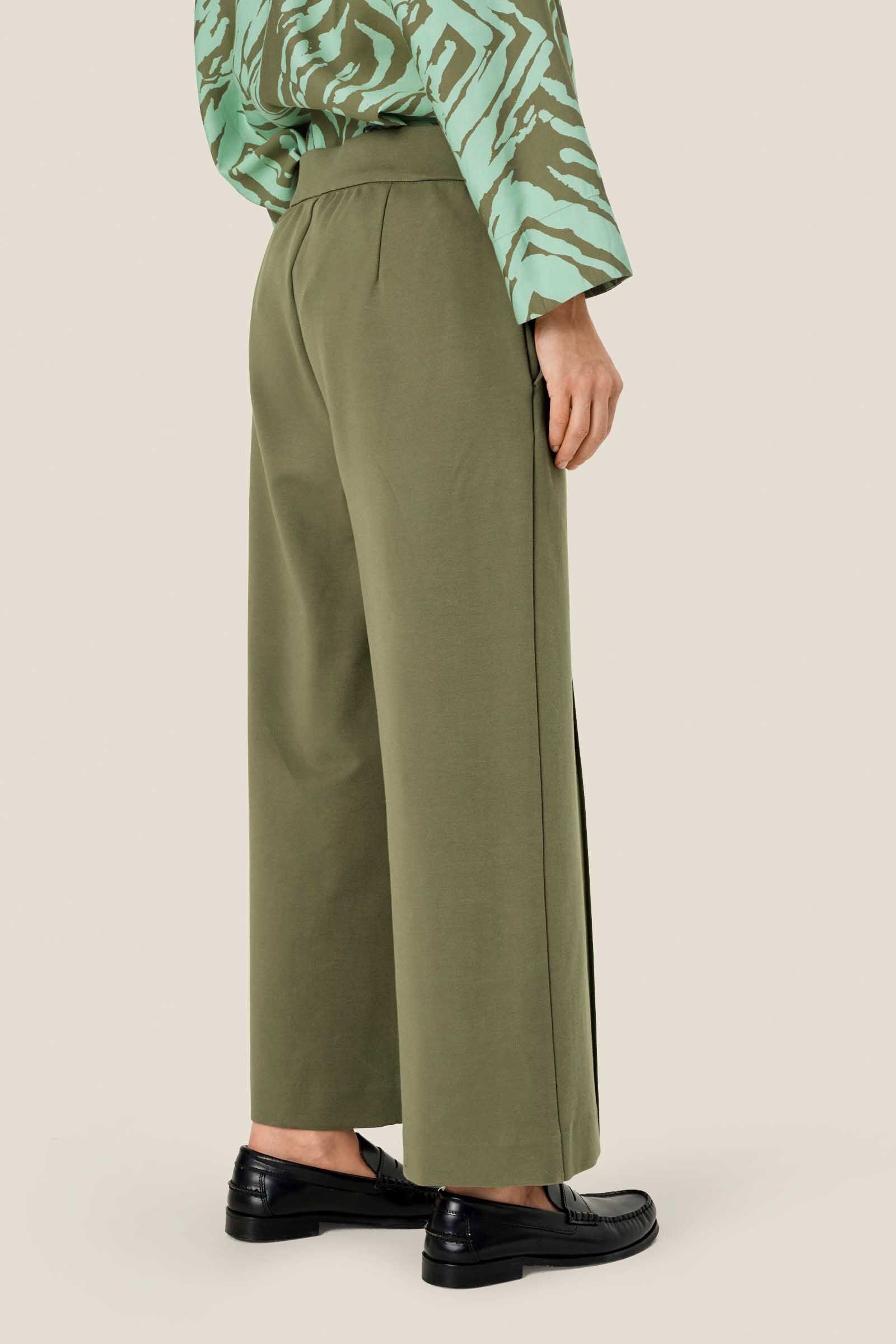 Masai Piana Jersey Trousers - Dark Lichen Green