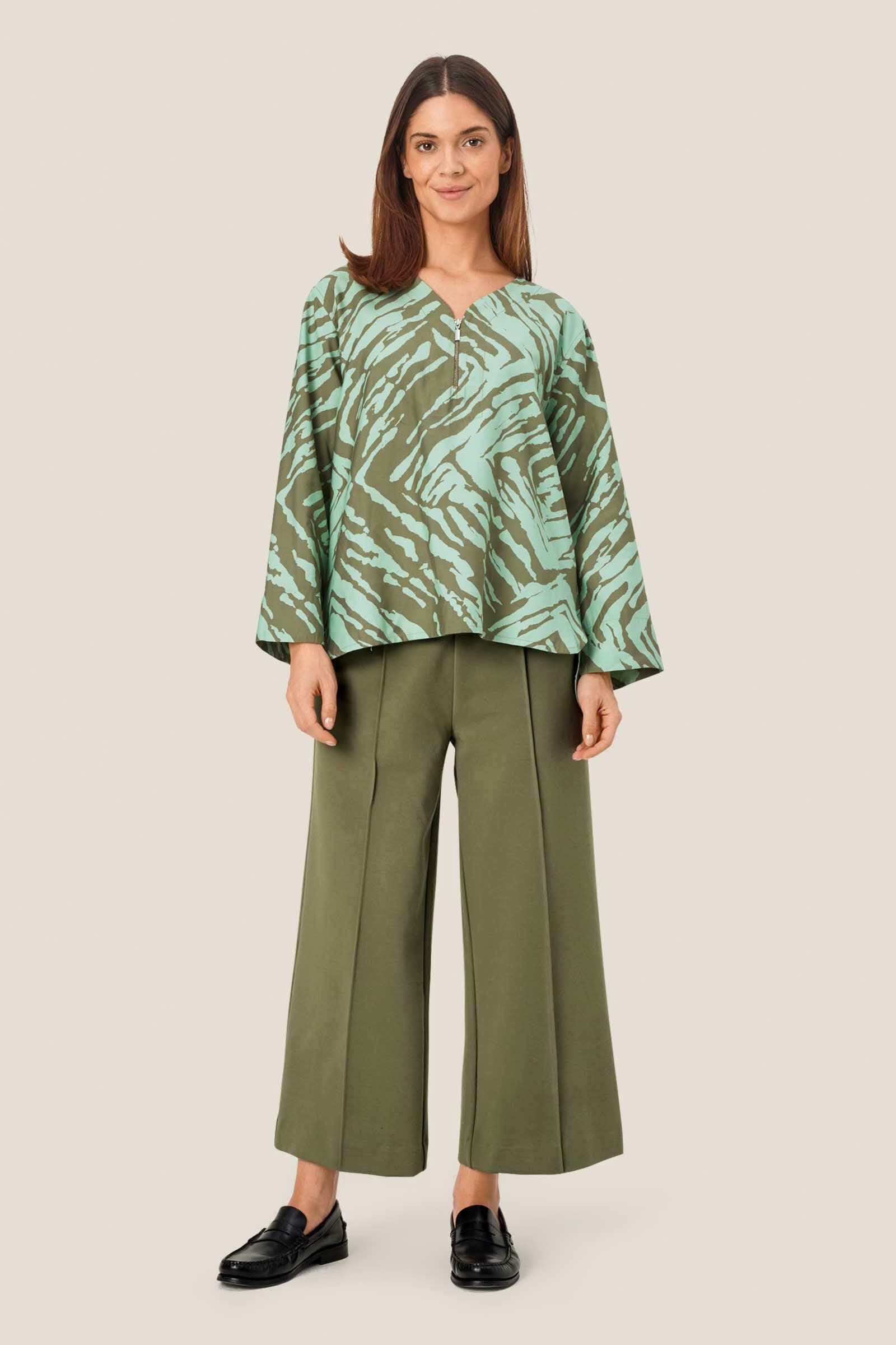 Masai Piana Jersey Trousers - Dark Lichen Green