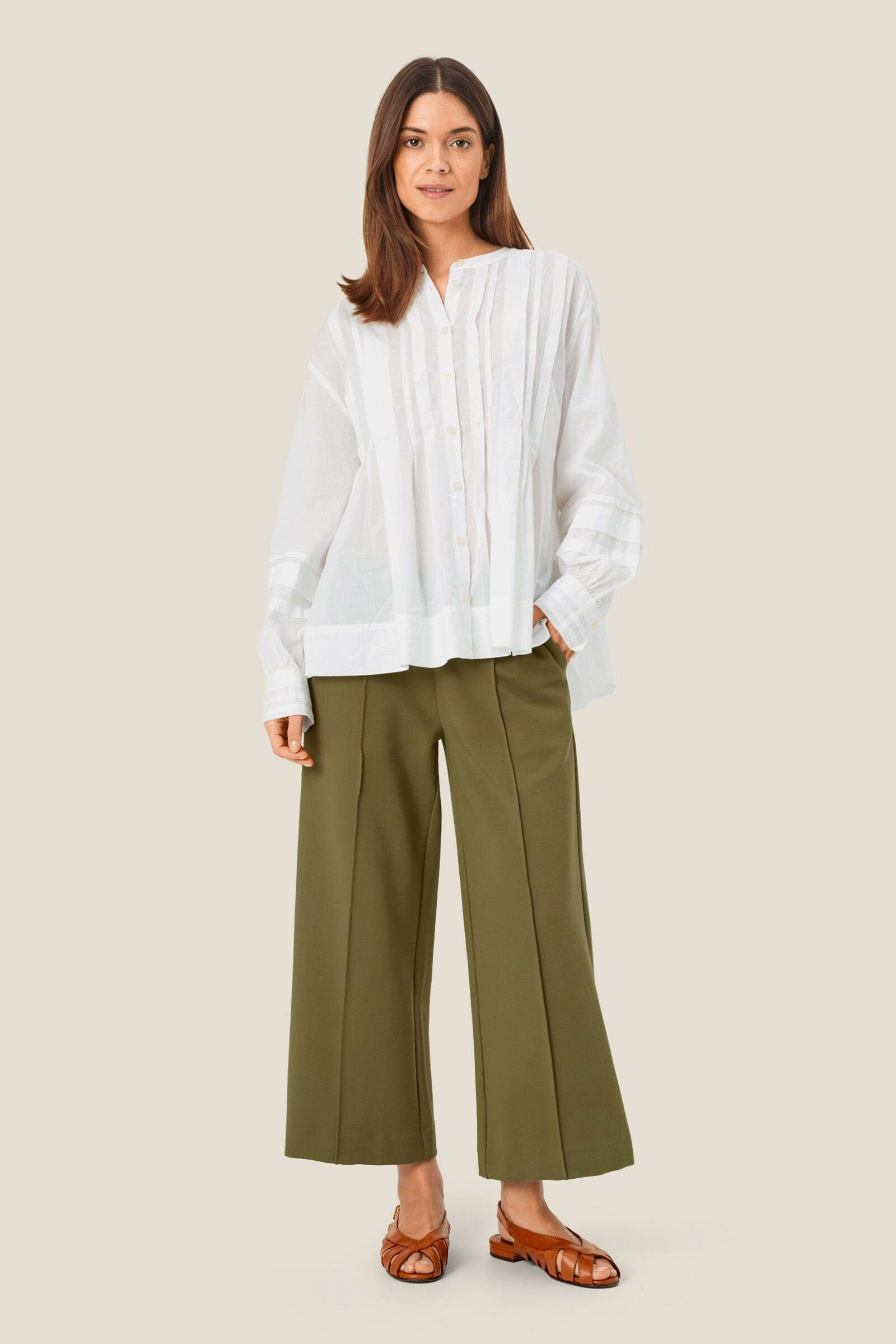 Masai Piana Jersey Trousers - Dark Lichen Green