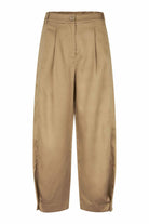 Masai Punna Pleated Ankle Grazer Trousers - Petrified Oak
