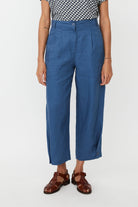 Masai Punna Straight Leg Trousers - Ensign Blue