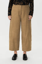Masai Pylenna Cropped Needle Cord Trousers - Petrified Oak