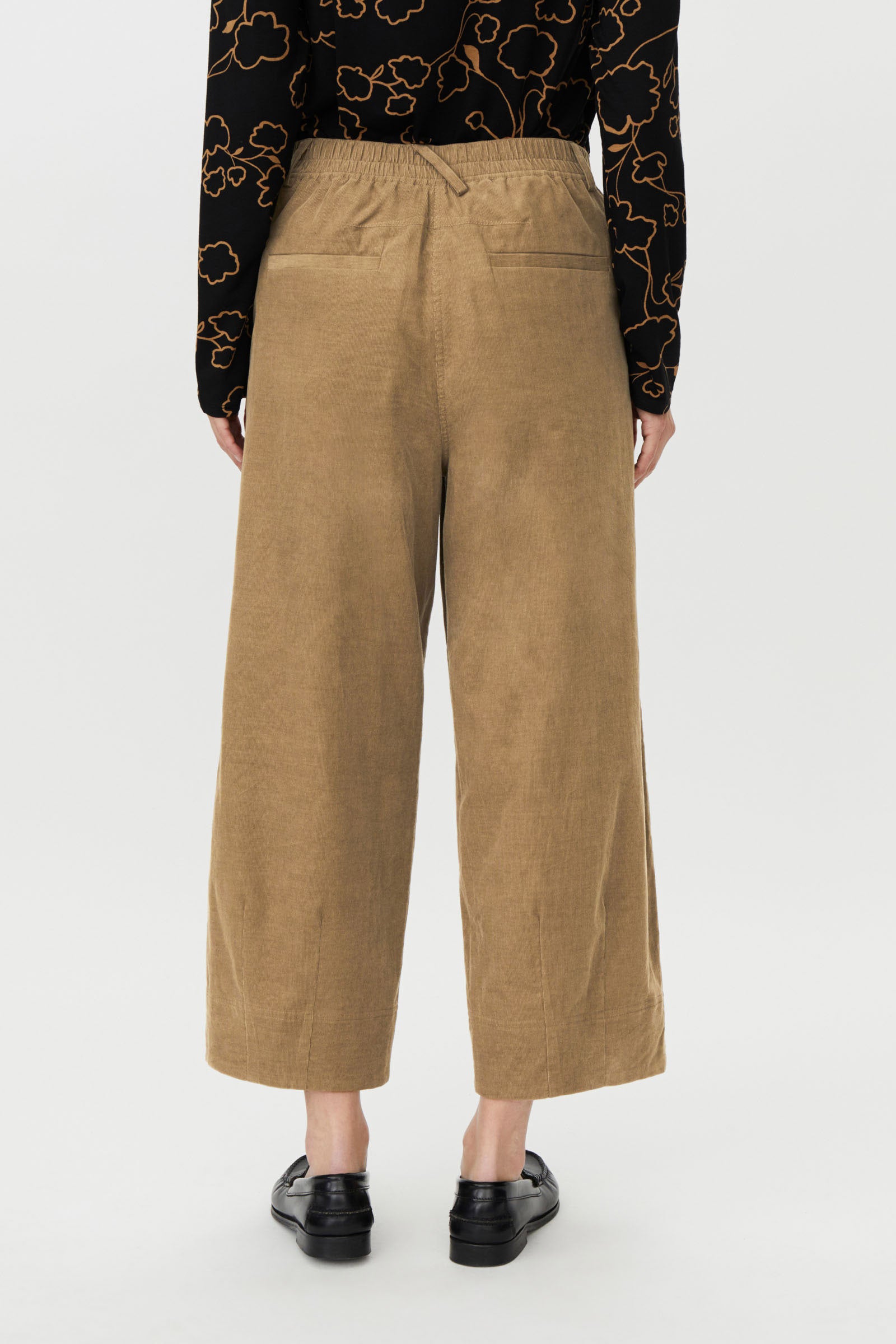 Masai Pylenna Cropped Needle Cord Trousers - Petrified Oak