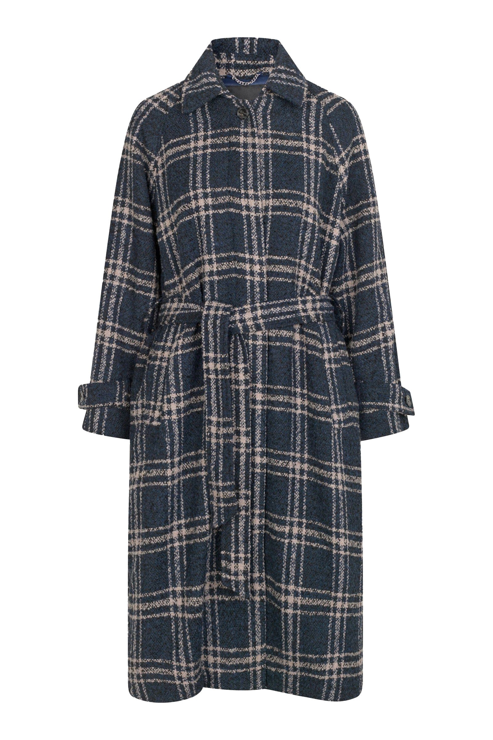 Masai Tanu Check Coat - Moonlit Ocean