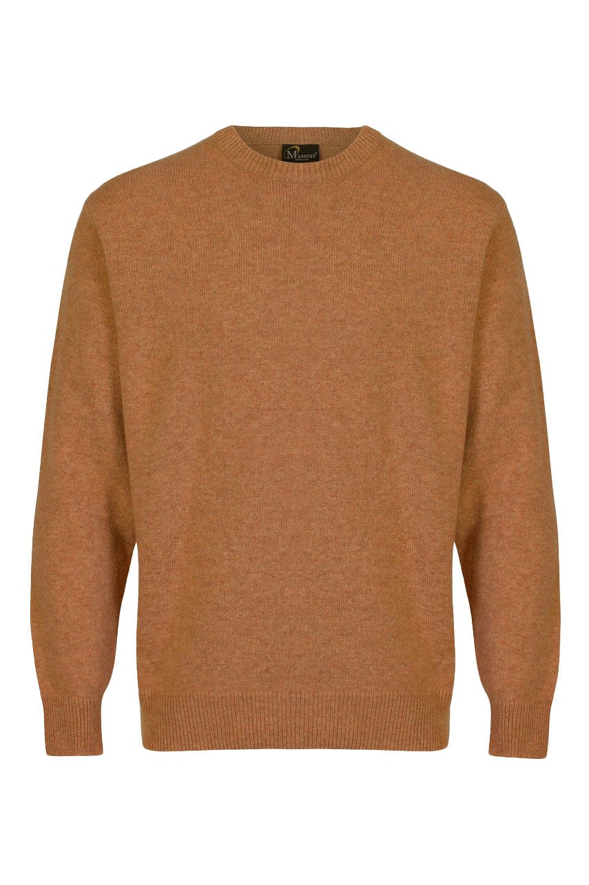 Massoti Lambswool Crew Neck Jumper - Navy