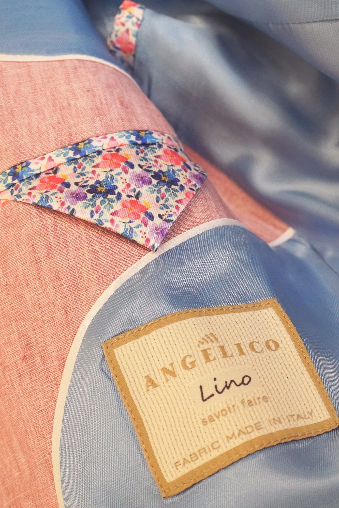 Mazzelli Jack Linen Jacket - Salmon