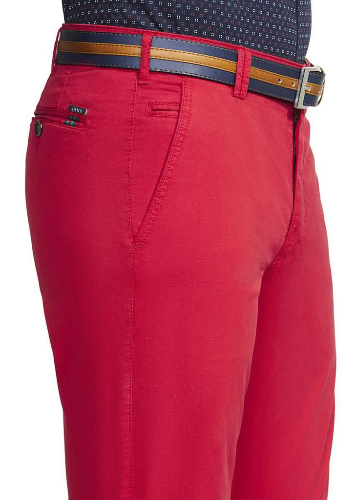 Meyer B-Palma Chino Stretch Shorts - Red