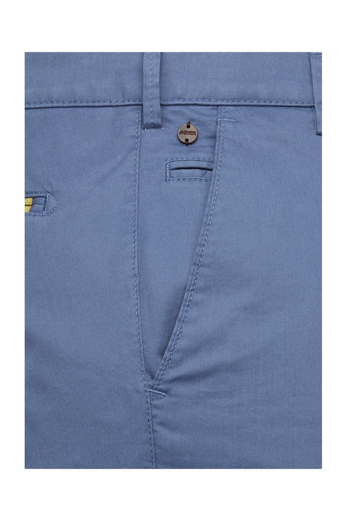 Meyer B-Palma Cotton Stretch Chino Shorts - Blue