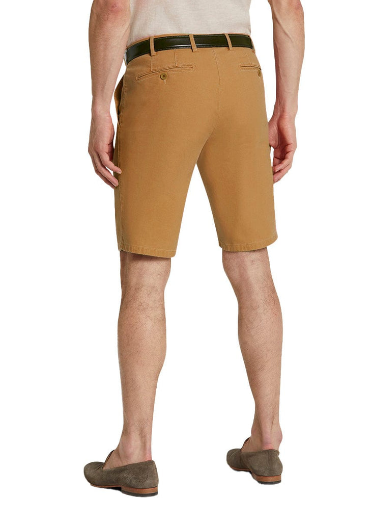 Meyer B-Palma Cotton Stretch Chino Shorts - Camel