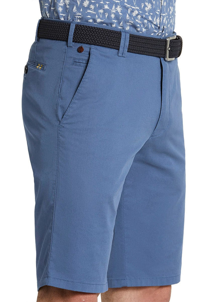 Meyer B-Palma Cotton Stretch Shorts - Blue