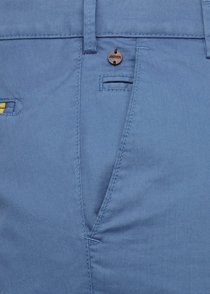 Meyer B-Palma Cotton Stretch Shorts - Blue