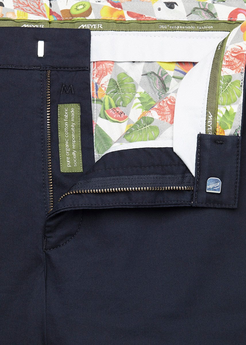 Meyer B-Palma Cotton Stretch Shorts - Navy