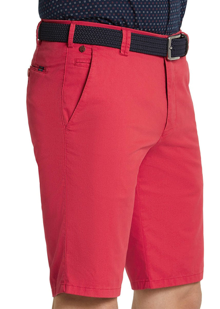 Meyer B-Palma Cotton Stretch Shorts - Red