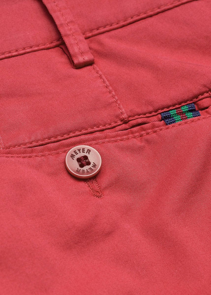 Meyer B-Palma Cotton Stretch Shorts - Washed Red