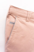 Meyer B-Palma Cotton Stretch Shorts with Pocket Trim - Dusky Pink