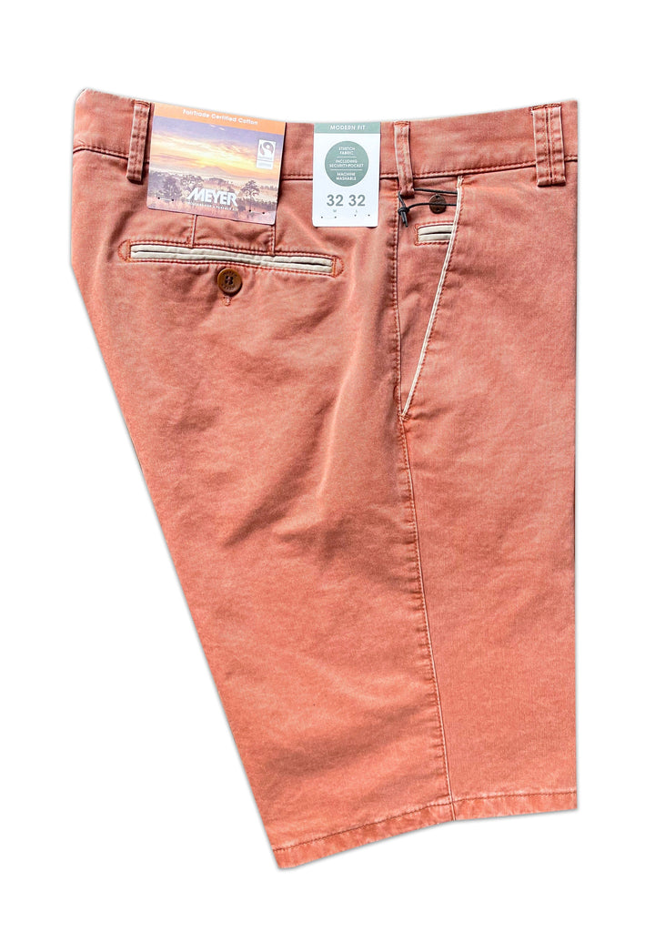 Meyer B-Palma Fairtrade Cotton Stretch Shorts - Pumpkin
