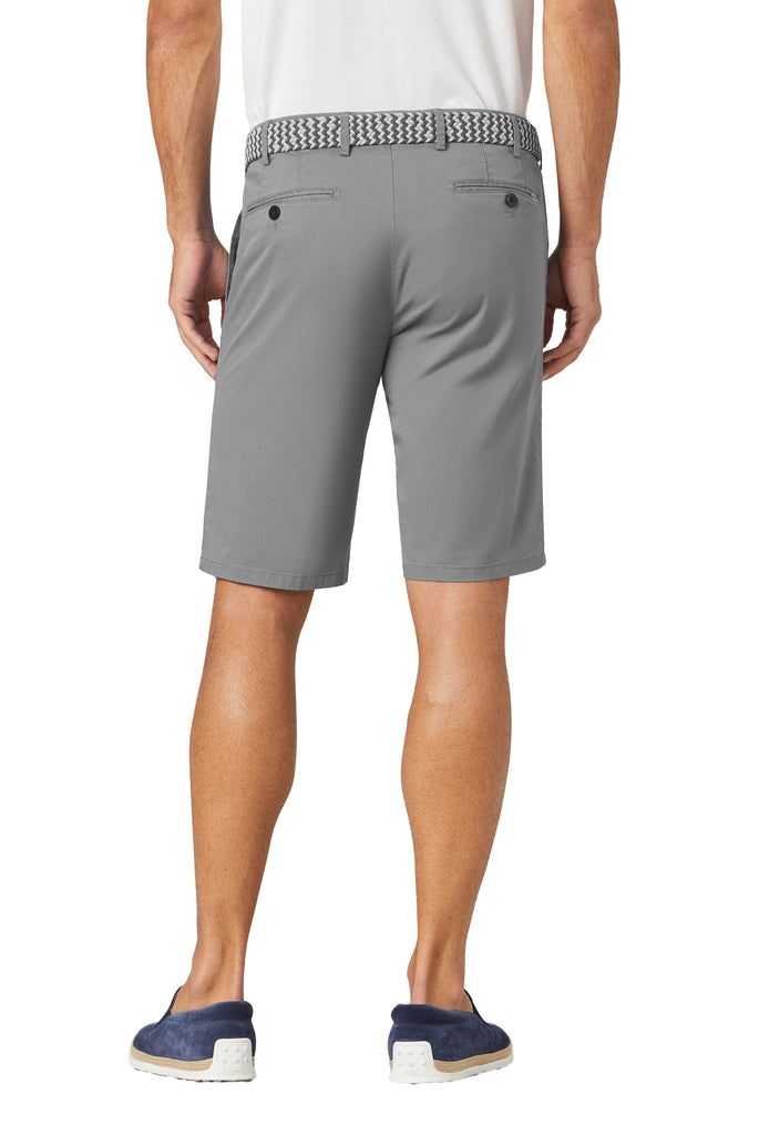 Meyer B-Palma Stretch Cotton Twill Shorts - Smoke Grey