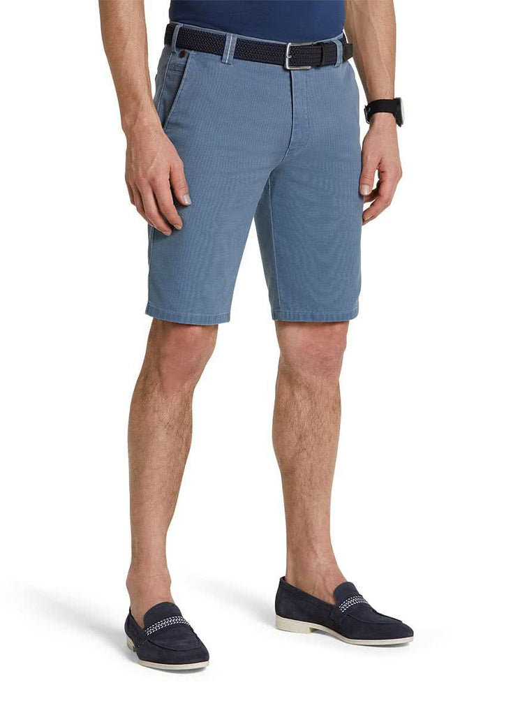 Meyer B-Palma Sun-Dyed Canvas Shorts - Soft Blue