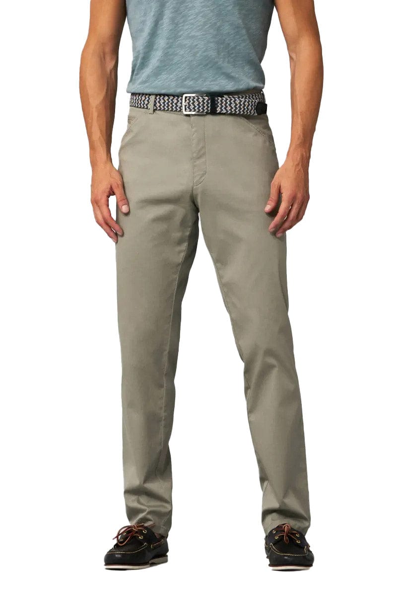 Meyer Chicago Fine Cotton Stretch Chinos - Sage