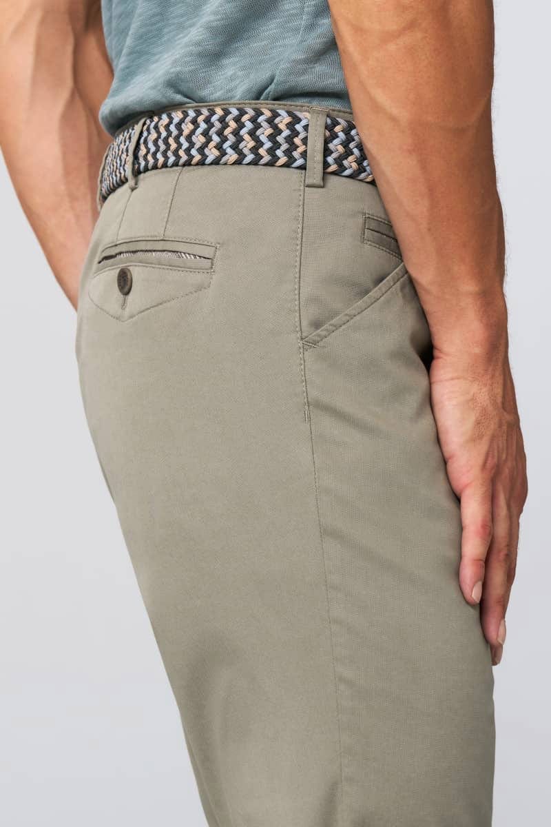 Meyer Chicago Fine Cotton Stretch Chinos - Sage