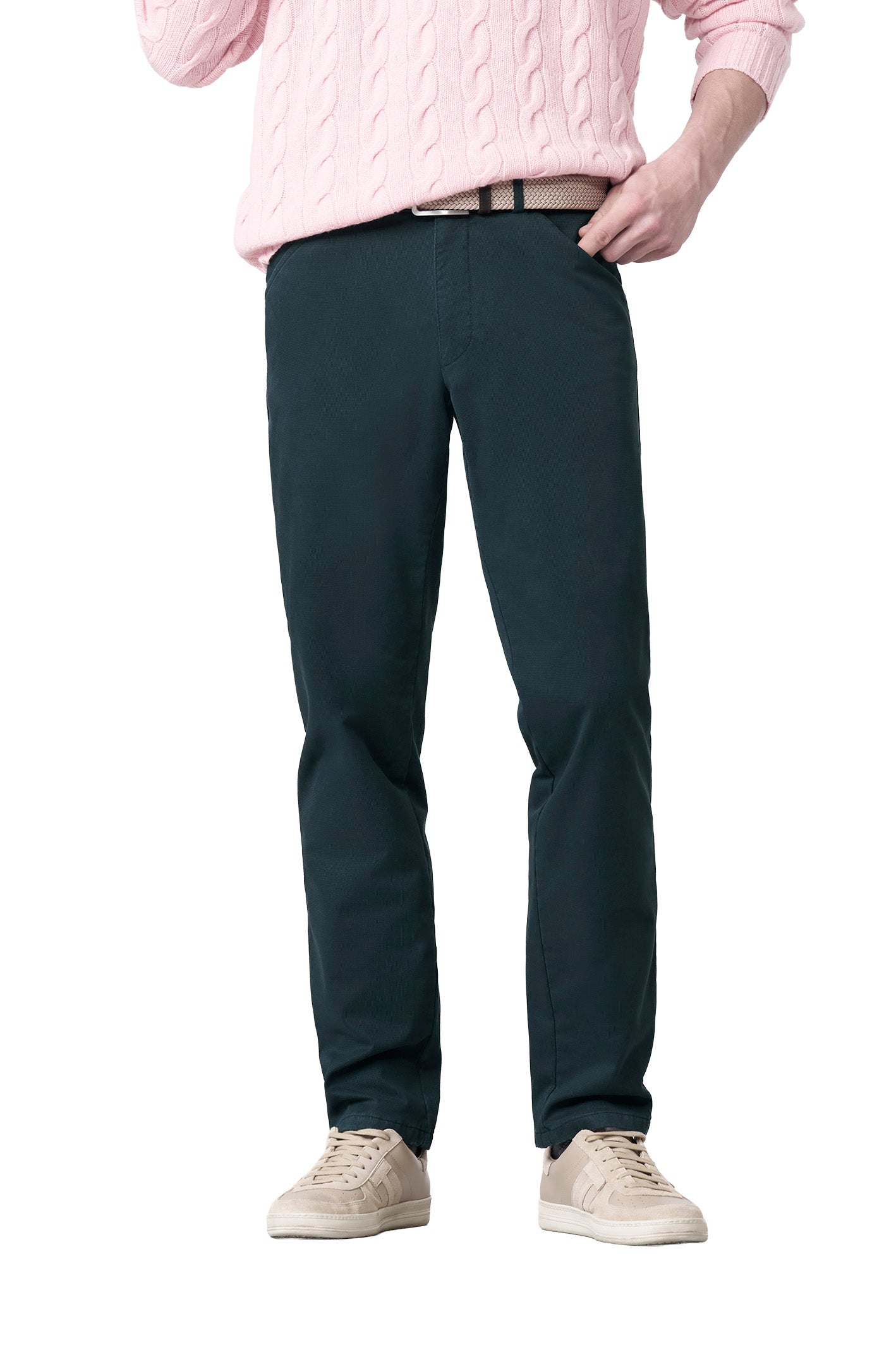 Meyer Chicago Stretch Cotton Chinos -Navy