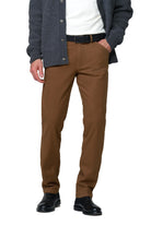 Meyer Chicago Stretch Micro Structure Chino Trousers - Caramel
