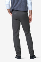 Meyer Chicago Stretch Micro Structure Chino Trousers - Charcoal
