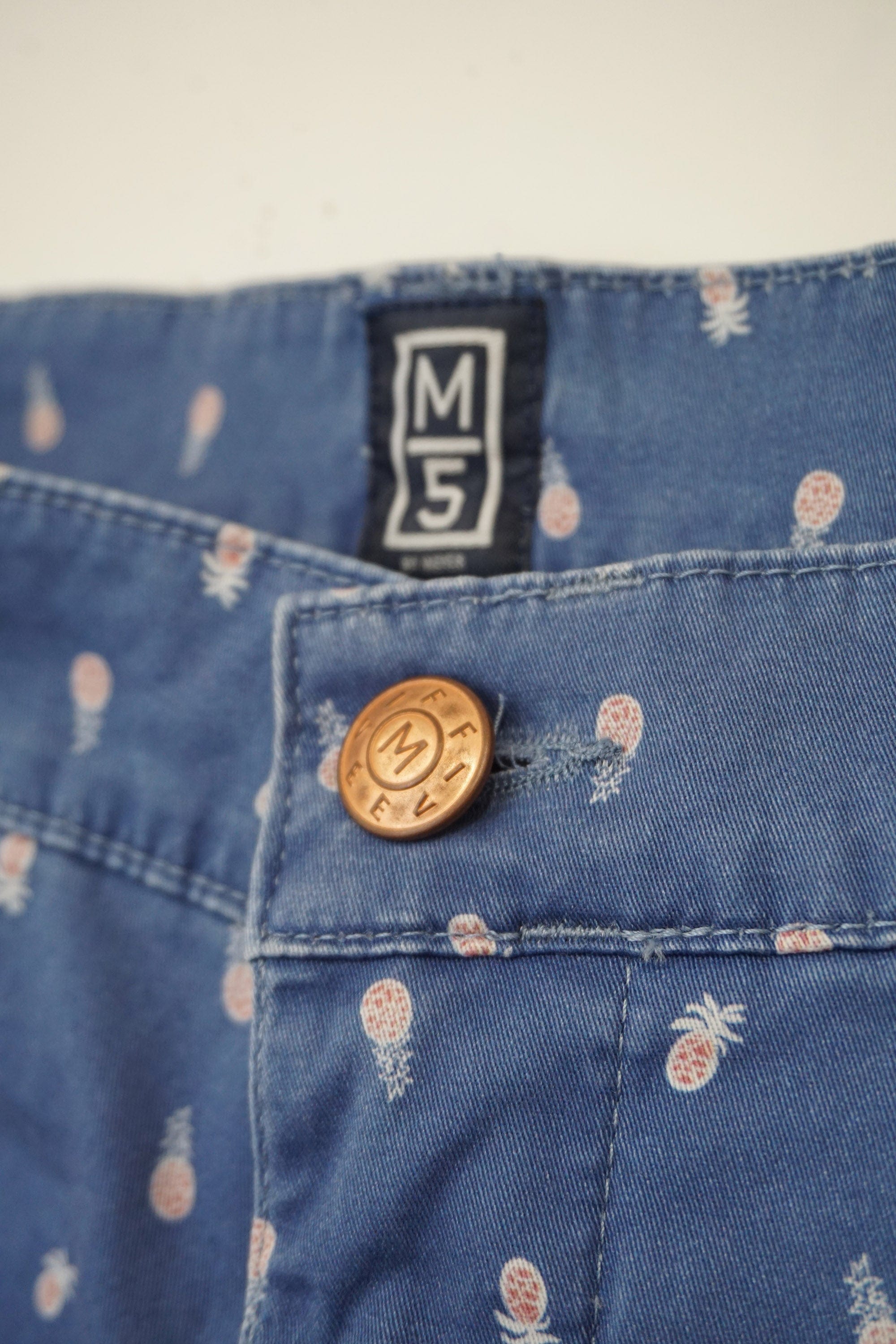 Meyer M5 Cotton Stretch Short - Pineapples