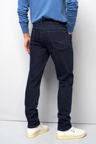 Meyer M5 Five Super Stretch Dark Denim Jeans - Overdyed Dark Blue